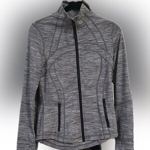 Lulu Lemon Women's Grey Zip-Up Athletic Jacket